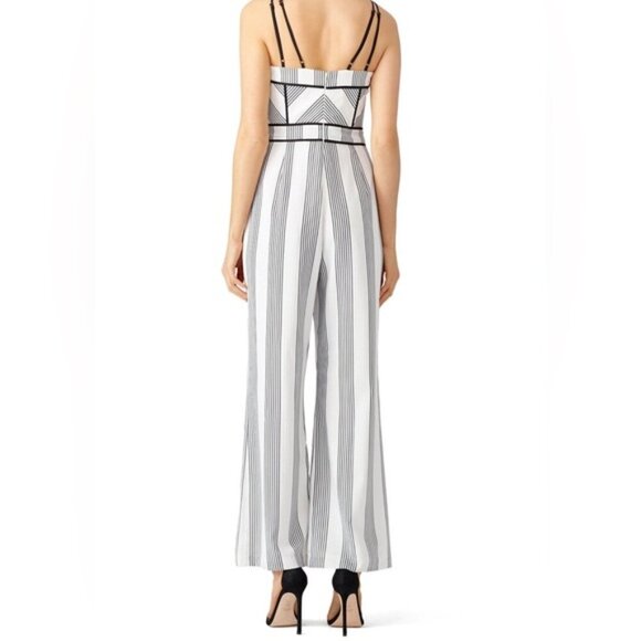 Adelyn Rae Vidette Pin Striped Jumpsuit Sz XS - Picture 3 of 16